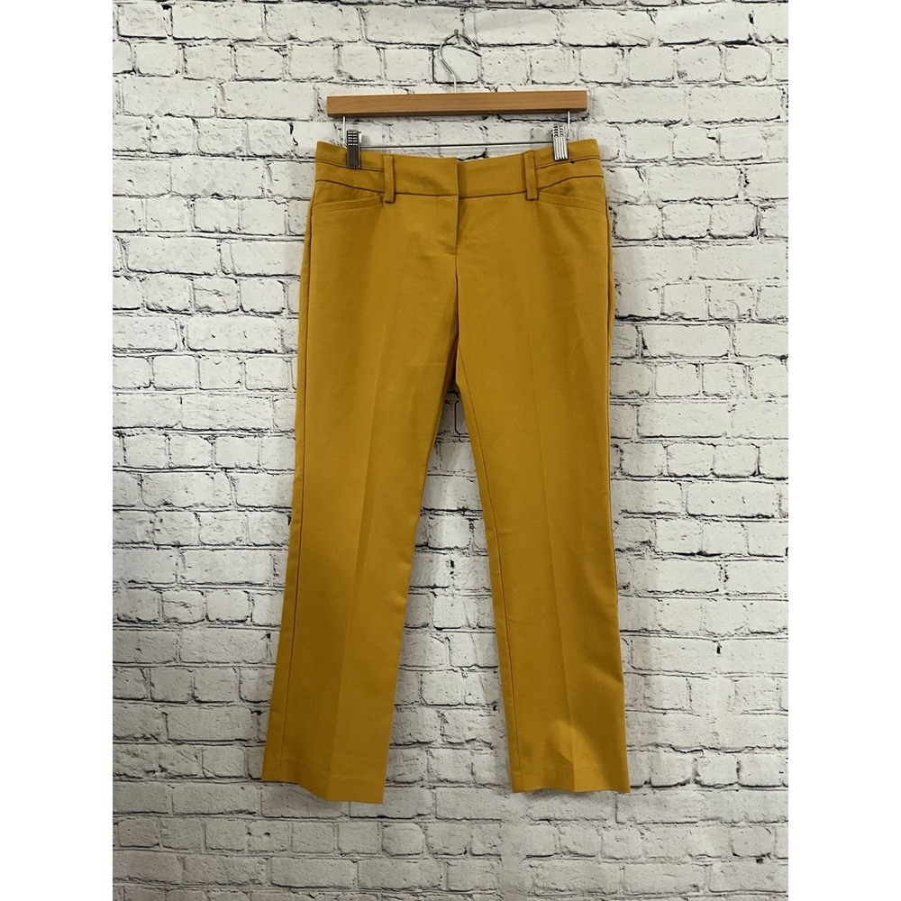 7th Avenue Design Studio New York & Co. Dress Pants Womens Sz 4 Yellow
